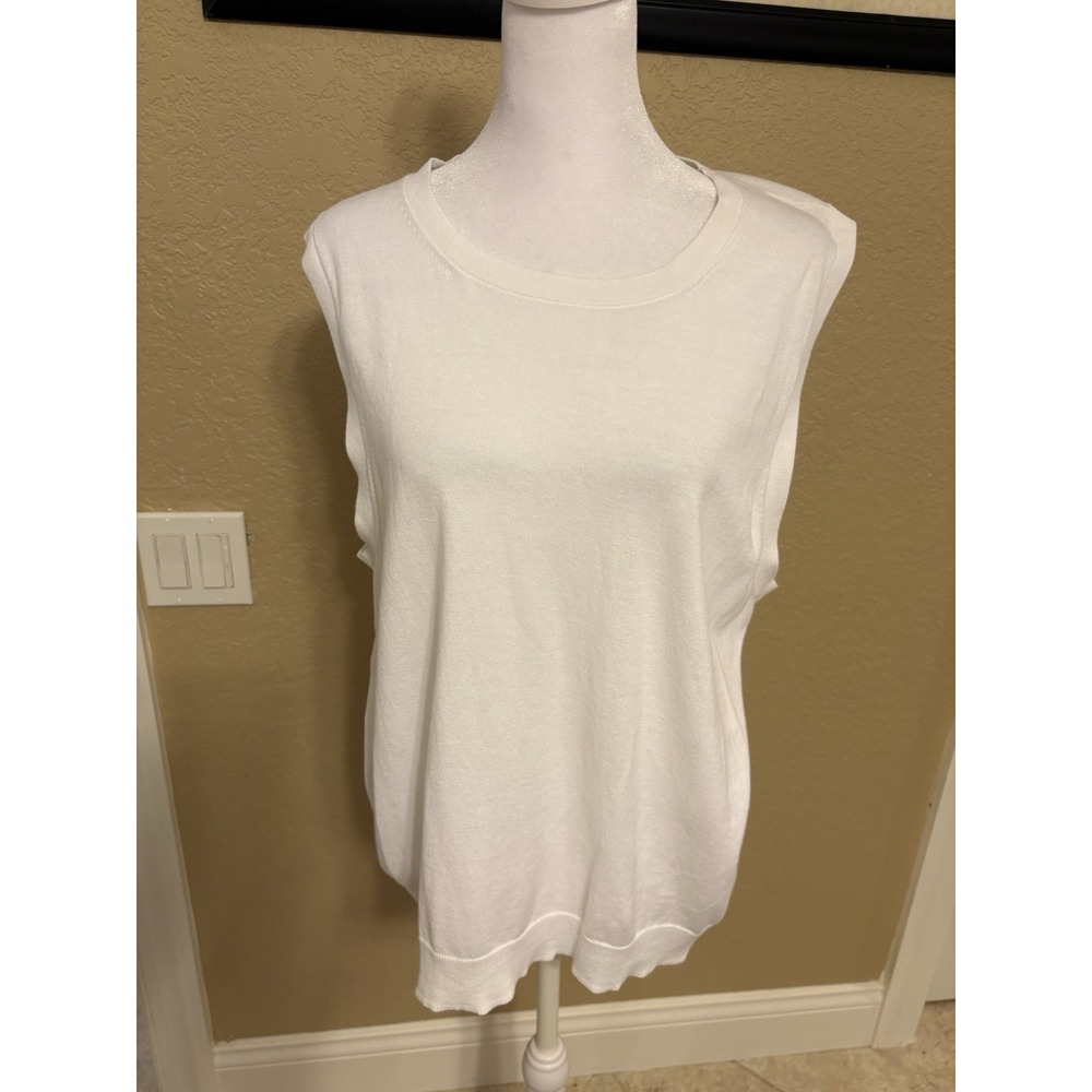 J Crew Women's Classic Knit She'll,‎ White, XL, Cotton